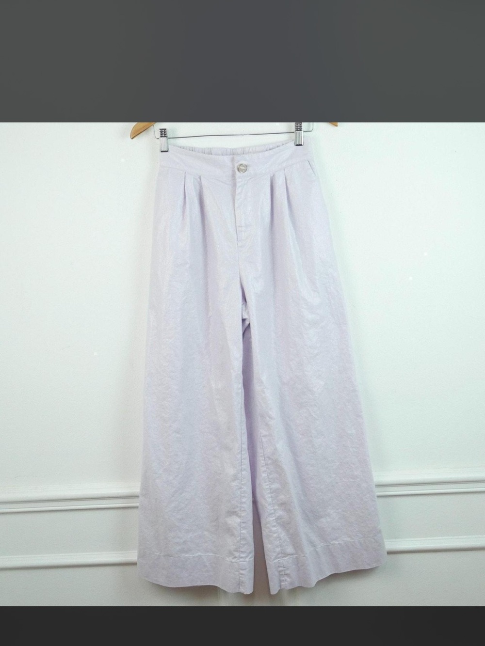 Jason Wu Shimmery Lilac Wide-Leg Trousers never worn